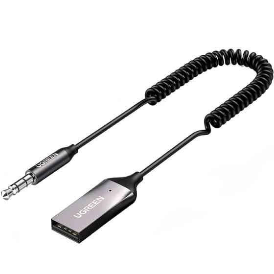 Адаптер Bluetooth 5.0 Aux with mic CM309 UGREEN Black Вінниця