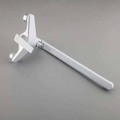 Змішувач для ванни з душовим гарнітуром Frap H58 F2258 білий/хром Київ - фото 6