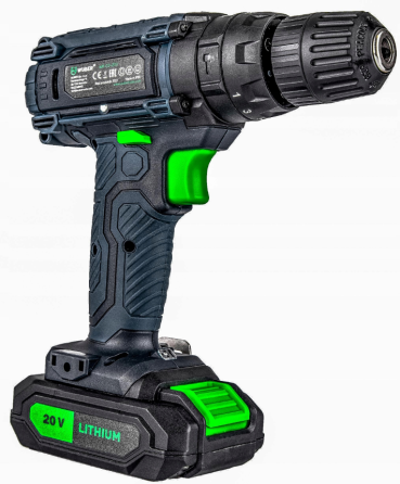 Аккумуляторный шуруповерт Wuber 20В +2 батареи (Польша) Киев