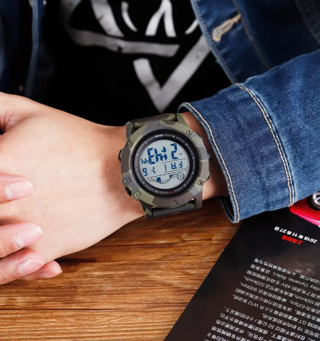 Чоловічий наручний годинник Skmei 1476 (Камуфляж) Київ - фото 5