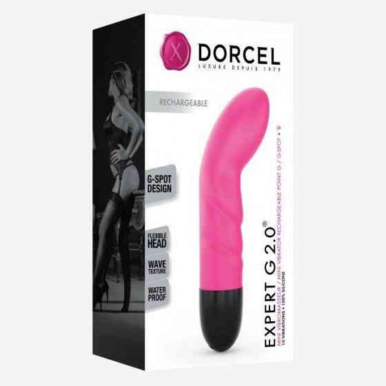 Вібратор Dorcel Expert G 2.0 Magenta для точки G, що перезаряджається Sex Aura Київ