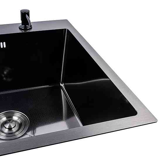 CM 78*50 R DÉCOR Мийка PVD чорна Valeso Handmade (3.0/0.8) Коломыя