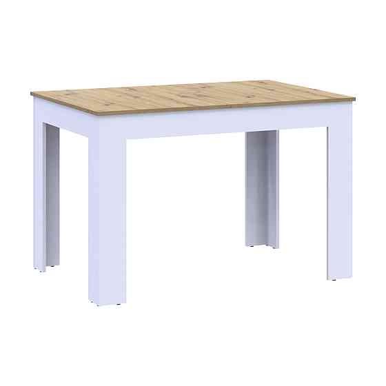 Стіл на кухню Doros Флінт 120(170)х80х78 см Білий/Дуб артизан (DRS-011442) Дніпро