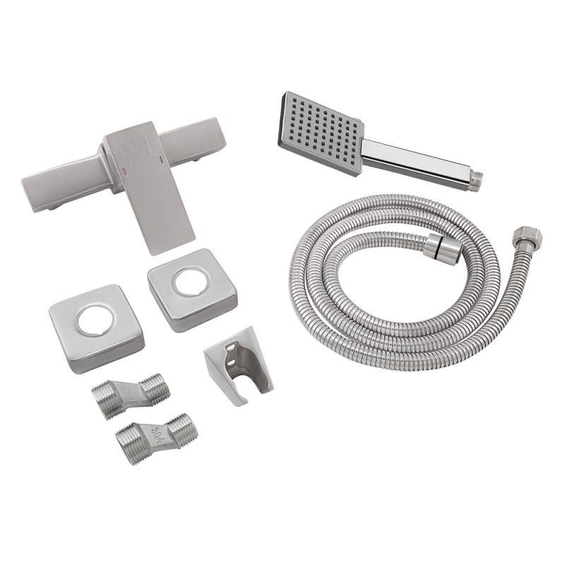 Змішувач для душу Lidz (NKS) 10 30 010 з душовим гарнітуром (LIDZNKS103001000) сатин Київ - фото 5