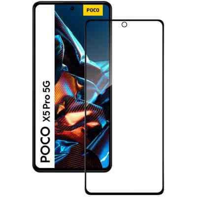 Стекло защитное ACCLAB Full Glue Xiaomi Poco X5 Pro Black (1283126567384) Винница