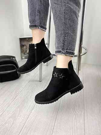 Жіночі черевики Avelina чорні еко-замша 36р. (A7025-41) Коломия