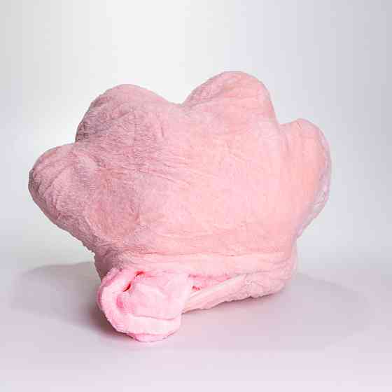 Плюшева подушка-іграшка з пледом "Лапка" 3 в 1 Рожевий Київ