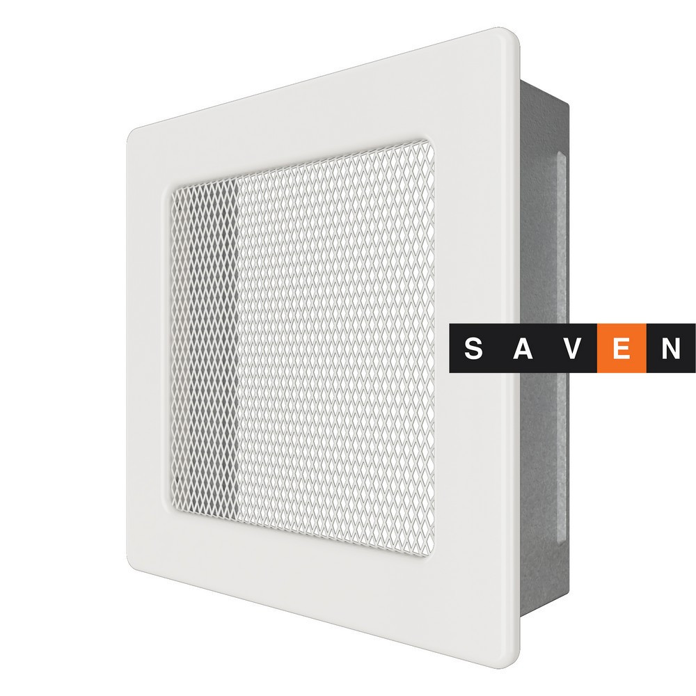 Вентиляційна решітка для каміна SAVEN 17х17 біла Львів - фото 2