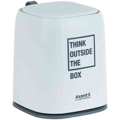 Кошик для паперів Axent Настільний контейнер для сміття, прямокутний, білий (2133-21-A) Вінниця