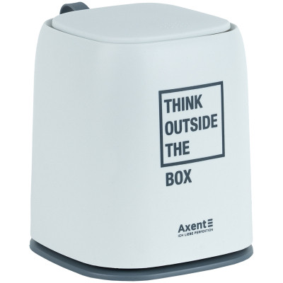 Кошик для паперів Axent Настільний контейнер для сміття, прямокутний, білий (2133-21-A) Вінниця - фото 2