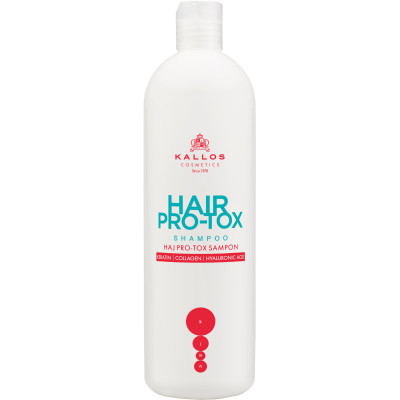 Шампунь Kallos Cosmetics Hair Pro-Tox Восстанавливающий с кератином, коллагеном и гиалуроновой кислотой 500 мл (5998889511494) Винница - изображение 1