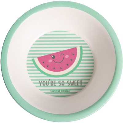 Тарелка детская Canpol babies So Cool бамбуковая 250 мл Розовая (9/210_pin) Винница - изображение 2
