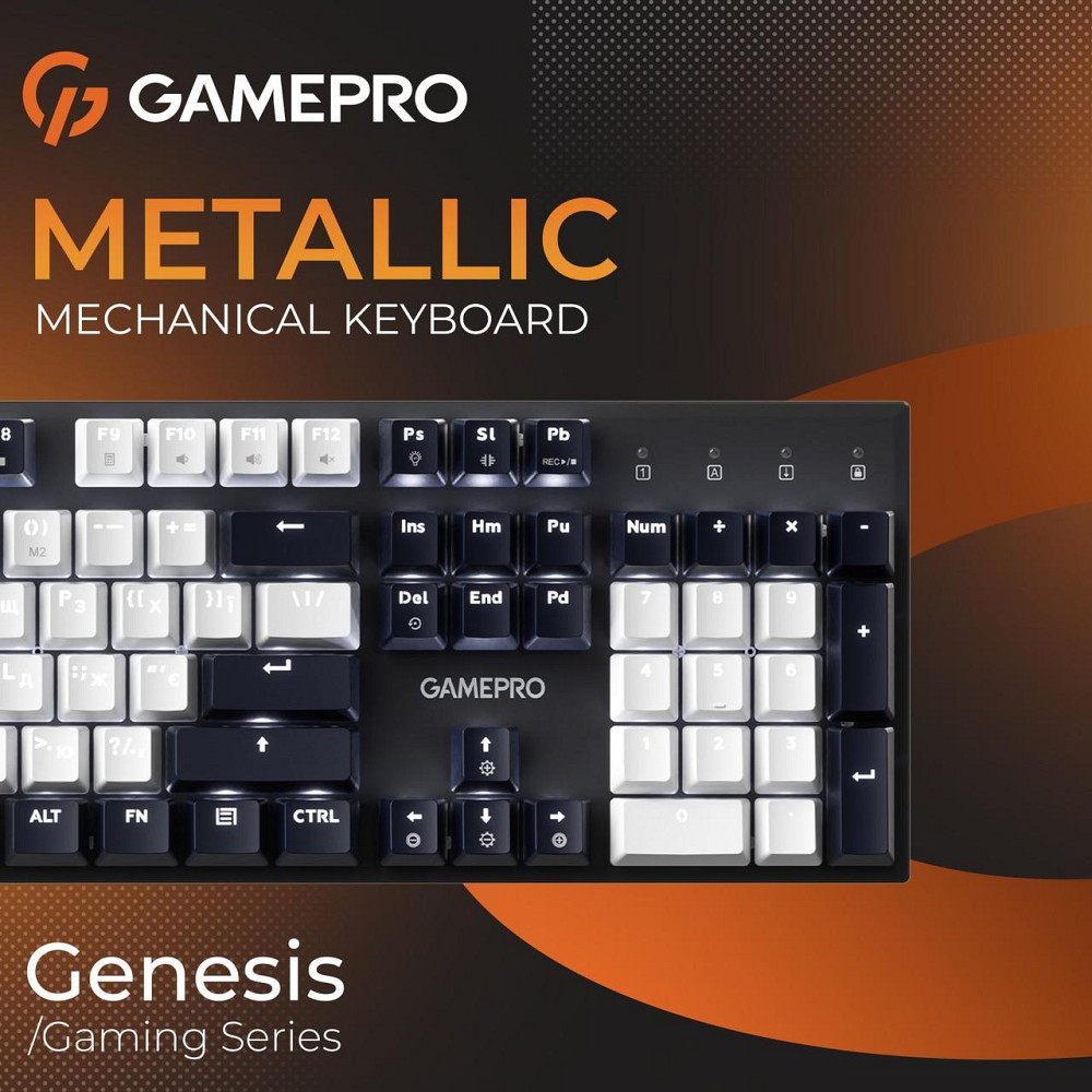 Клавіатура GamePro Genesis Metallic MK144B Outemu Red Swithes USB Black ( 19495 ) Харьков - изображение 17