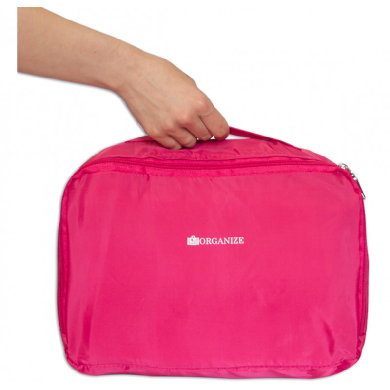 Дорожные органайзеры сумки в чемодан для вещей 5 шт C002 (Розовый) Сумы - изображение 7