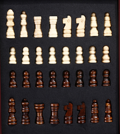 Набор для вина сомелье Шахматы 4 предмета в подарочном деревянном кейсе Черный Кременчуг - изображение 6