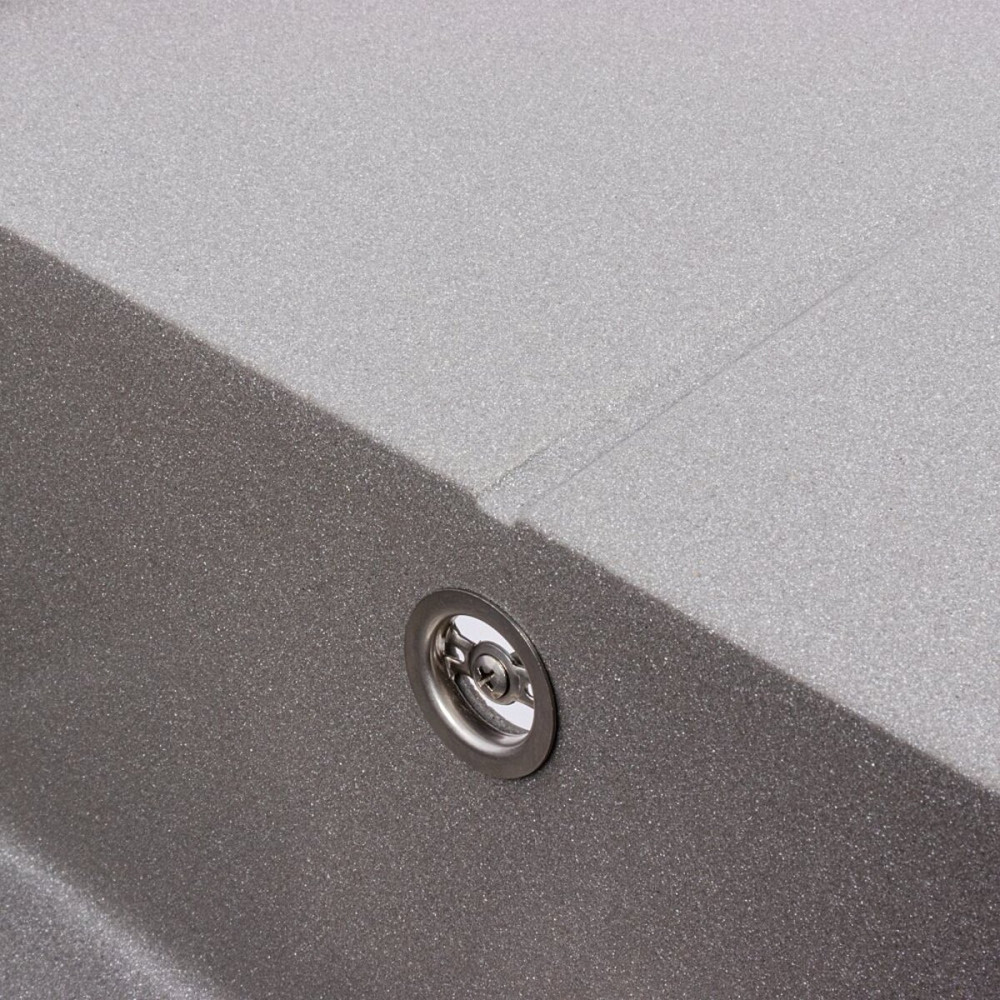 VALESO Гранітна мийка VALESO CRIPTA 6550 матова Сірий мусон Київ - фото 6