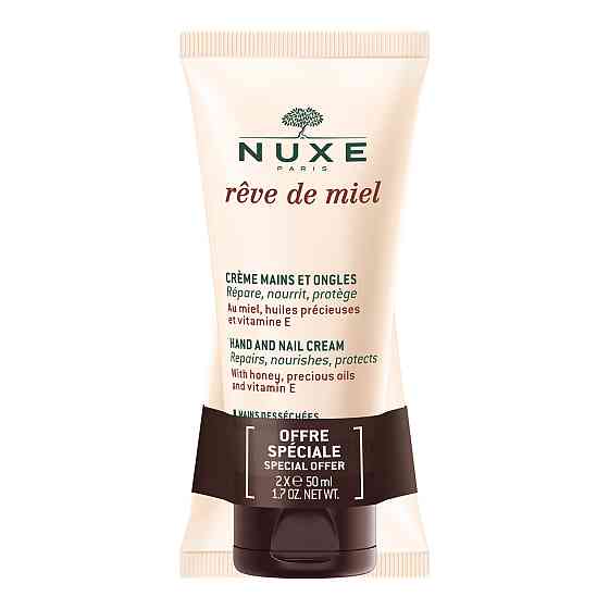 Нюкс Набор ДУО Медовая Мечта крем для рук и ногтей Nuxe Reve de Miel Hand cream kit, 2* 50 мл Днепр