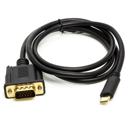 Перехідник USB Type-C 3.1 (M) to VGA (M) 1.0m PowerPlant (CA912117) Вінниця - фото 1