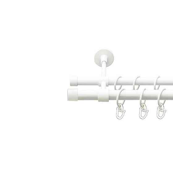 Карниз Orvit Заглушка металевий дворядний закритий гладка труба кільце металеве Арктіс 19\16 мм 200 см Львов