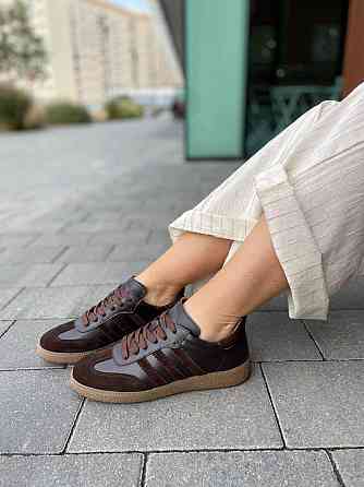 Кеди жіночі Notta bene K-0424 шоколадні (весна-осінь, шкіра+замша натуральна) (5627) 40 Коломия