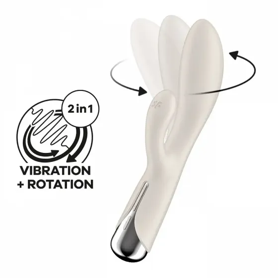 Вібратор-кролик Satisfyer Spinning Rabbit 1 Beige Львів