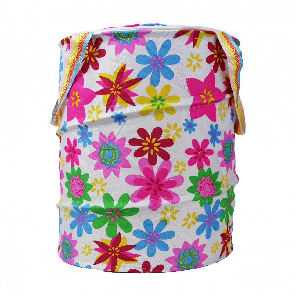 Корзина для игрушек M3732 диаметр 30 см, высота 38 см, крыш-застеж-мол, 2 ручки M3732-6 Винница - изображение 1