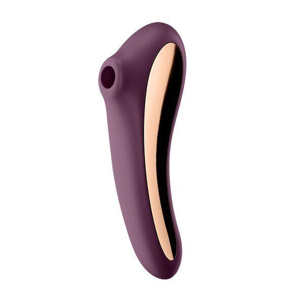 Вакуумный стимулятор с вибрацией Satisfyer Dual Kiss Wine Red Sex Aura Киев - изображение 1