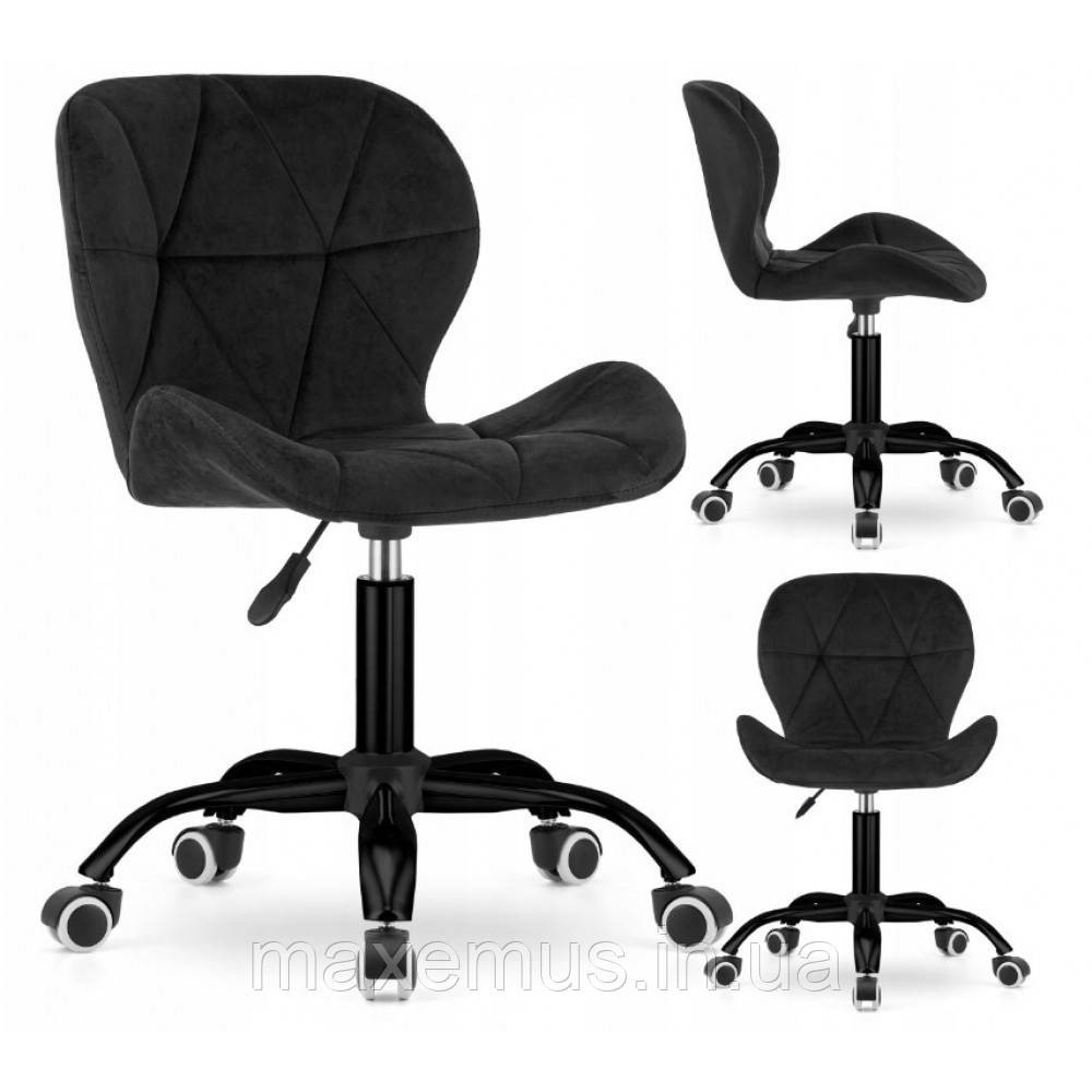 Офисное кресло операторское велюр черный для персонала Bonro B-531 кресло на колесах для офиса компьютерное Мостиска - изображение 9