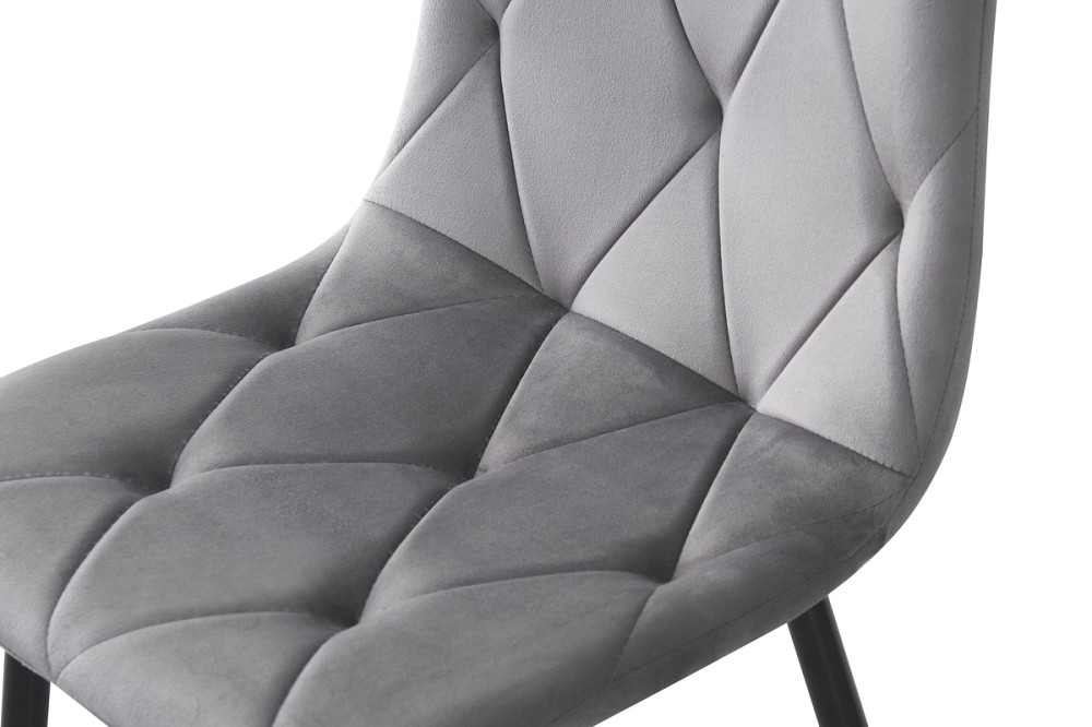Стілець Меморі, чорний/ велюр сірий Киев - изображение 6