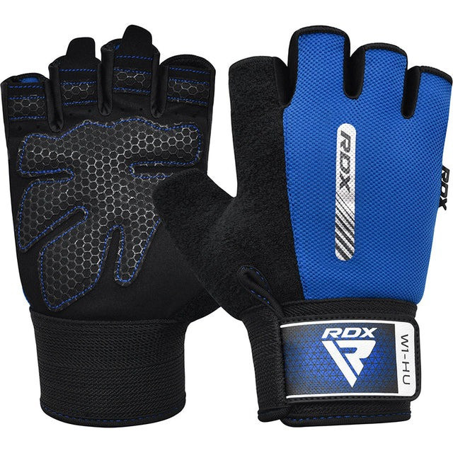 Перчатки для фітнесу RDX W1 HALF BLUE-XL Кам'янське - фото 1