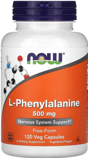 L-фенилаланин Now Foods L-Phenylalanine 500mg 120 vcaps Киев - изображение 1