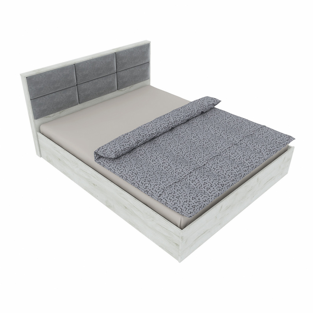 Кровать двуспальная Эверест КЛ-1600 Лайт (подъемный механизм) 160х200 см Дуб Крафт белый (DTM-071074) Львов - изображение 5