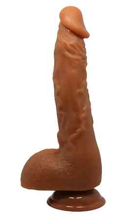 Фалоімітатор на присосці Baile Beautiful JASON 9,4'' Brown, BW-008041NR-1 Sex Aura Київ