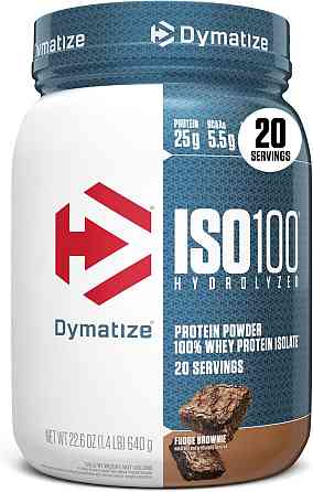Ізолят сироваткового протеїну Dymatize nutrition ISO 100 640 г, Fudge Brownie Луцьк