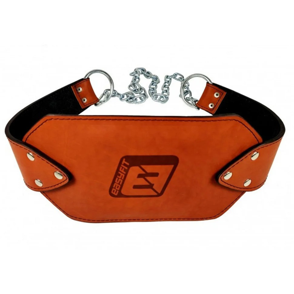 Пояс для обтяжень EasyFit EF-DBC-200-BR шкіра, до 200 кг, коричневий Вінниця - фото 1