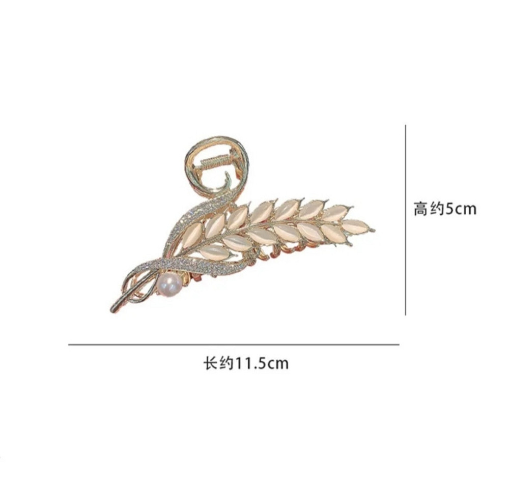 Заколка-крабік колосок Золотистий Смела - изображение 3