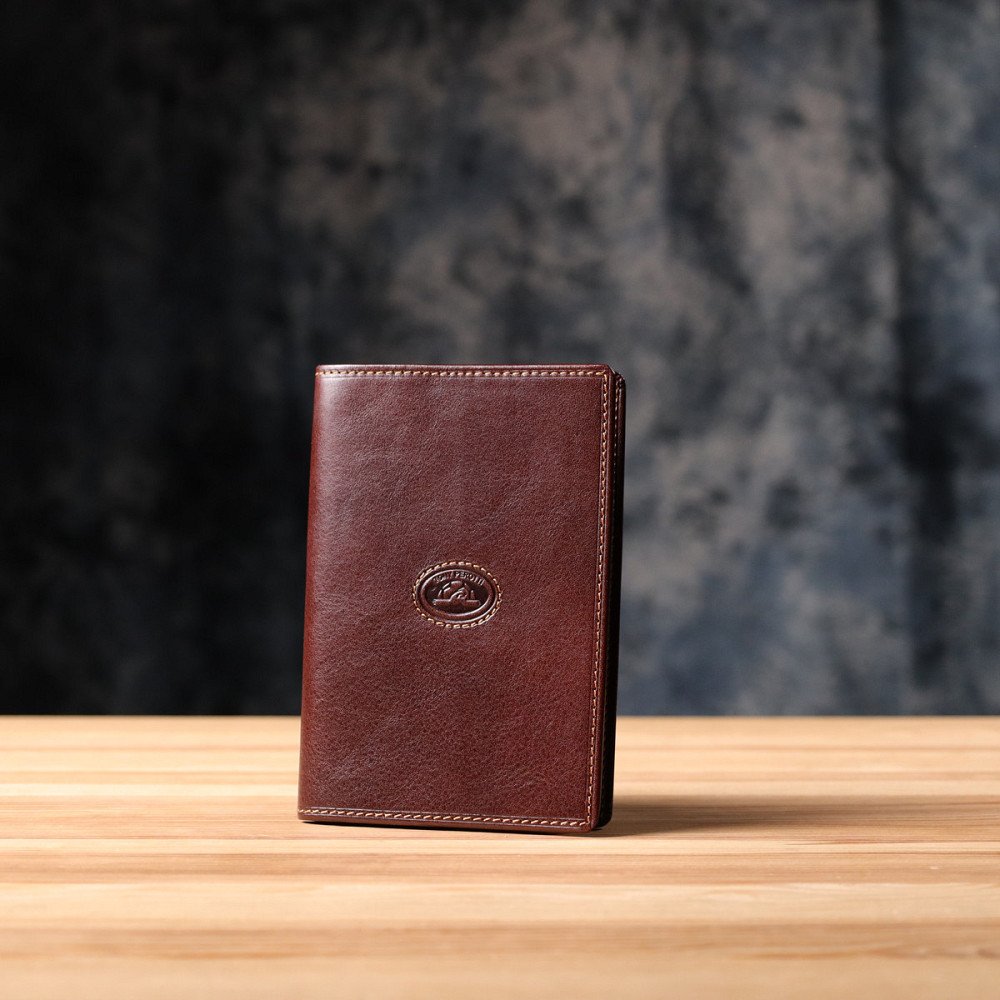 Універсальна обкладинка на паспорт з натуральної глянсової шкіри Tony Perotti 20890_1 (1597 moro) Коричневий Київ - фото 7