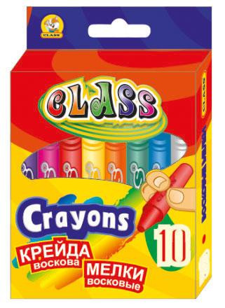 Олівці воскові 10 кол. 