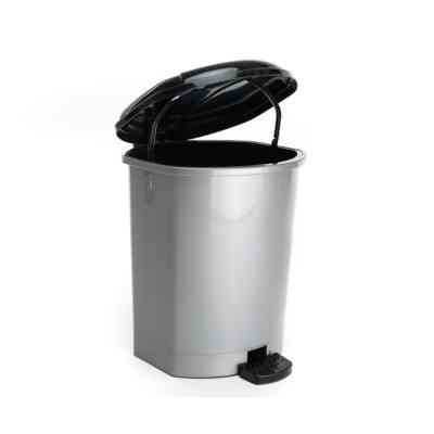 Контейнер для сміття Горизонт З педаллю Сірий 9 л (гор-02062/сірий) Вінниця