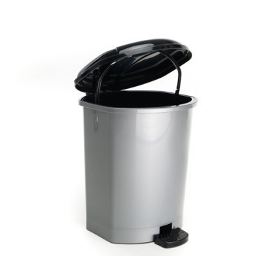 Контейнер для мусора Горизонт С педалью Серый 9 л (гор-02062/сірий) Винница - изображение 1