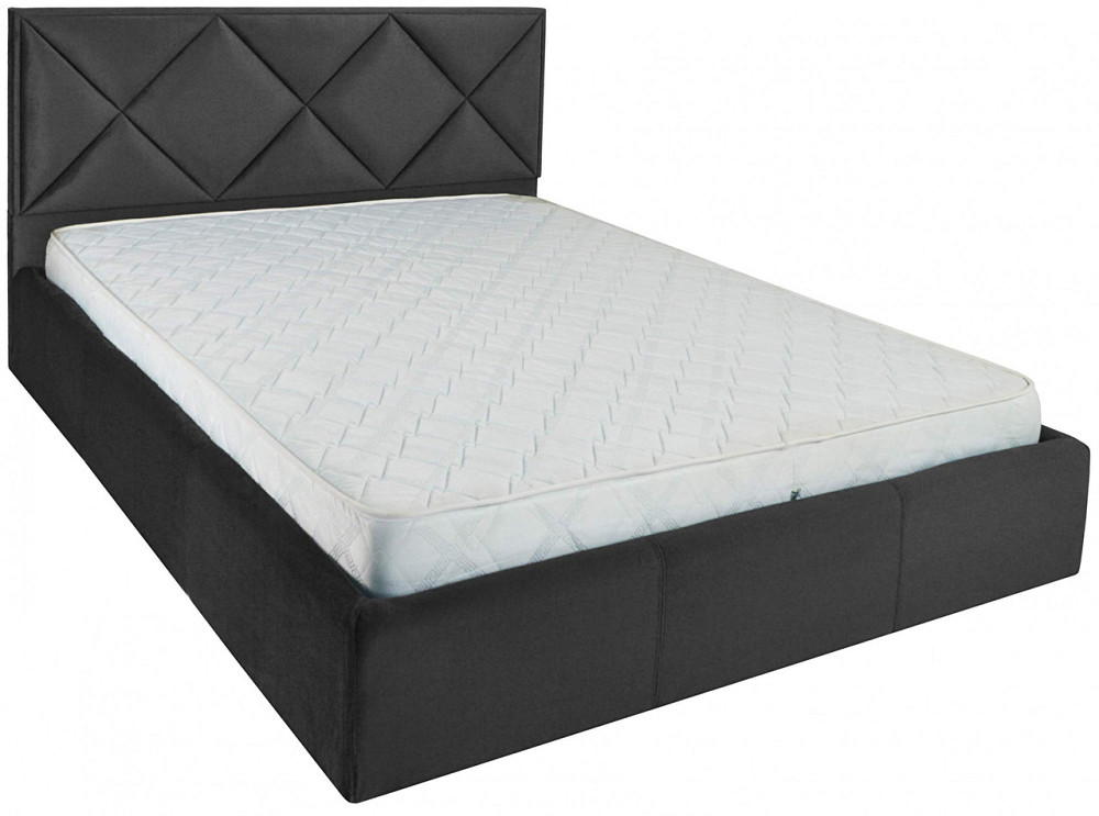 Кровать Двуспальная Leeds VIP 180 х 190 см Missoni 009 С дополнительной металлической цельносварной рамой Темно-серый Киев - изображение 7