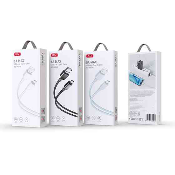 Кабель XO PVC Shiny Colorful USB to Micro USB 5А 1м чорний Львів