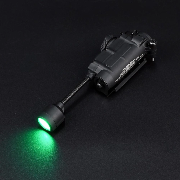 Тактический фонарь Sidewinder на шлем (белый + красный + зеленый + синий + ИК свет) Черный Винница - изображение 8
