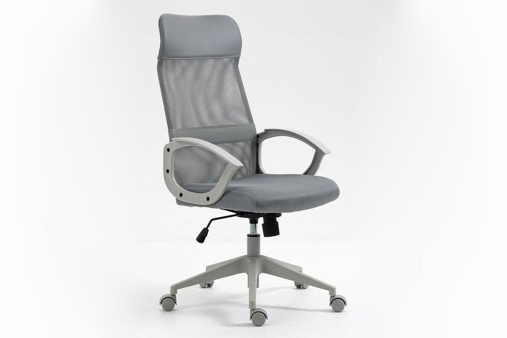 Крісло поворотне Q-026 сіре Київ - фото 18