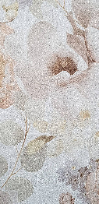 Шпалери вінілові на флізеліні гарячого тиснення Sintra Atmosphere квіти троянди коричневі беж жовті білі 512210 Київ - фото 4