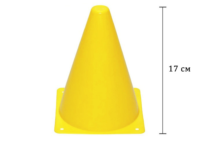 EasyFit Конус-фішка спортивна EasyFit 17 см жовта Коломия - фото 1