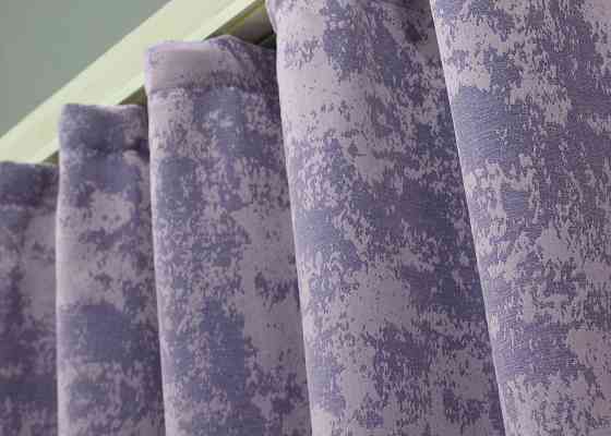 Комплект коротких штор VR-Textil Жакард Sultan XO № 1285ш 130х170 см 2 шт Лавандовий (35-0091) Київ