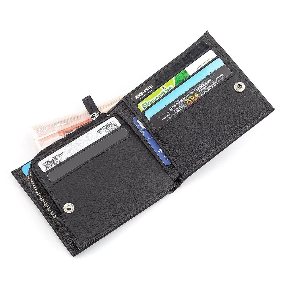 Мужской кошелек ST Leather 18343 (ST154) наnуральная кожа Черный Киев - изображение 4