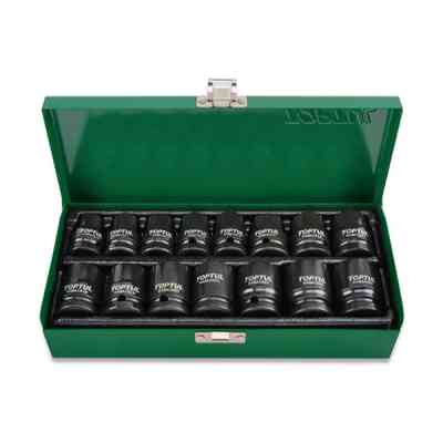 Набір головок Toptul ударних 1/2" 10-24мм 15шт. (GDAD1501) Вінниця