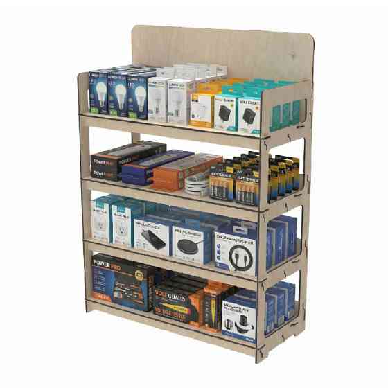 Стеллаж из фанеры EKOSTAR 1000х450х1400 Киев